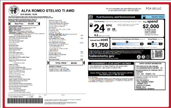 Used 2018 Alfa Romeo Stelvio Ti Q4 for sale Sold at Pagani of Greenwich in Greenwich CT 06830 26
