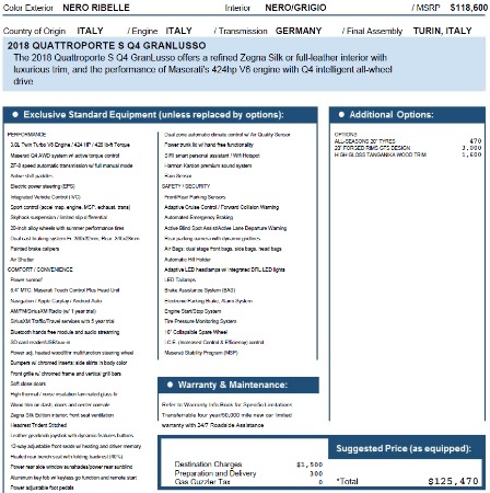 New 2018 Maserati Quattroporte S Q4 GranLusso for sale Sold at Pagani of Greenwich in Greenwich CT 06830 28