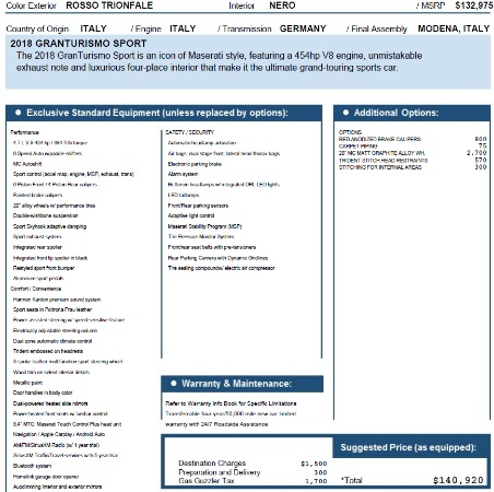 Used 2018 Maserati GranTurismo Sport for sale Sold at Pagani of Greenwich in Greenwich CT 06830 23