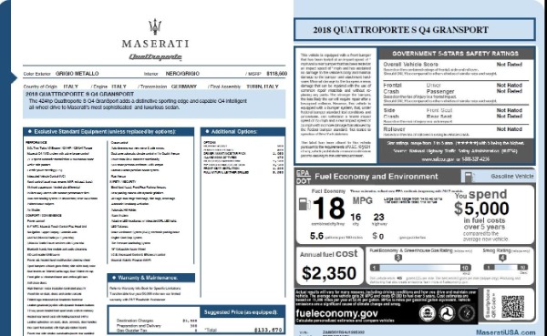 Used 2018 Maserati Quattroporte S Q4 Gransport for sale $69,900 at Pagani of Greenwich in Greenwich CT 06830 26