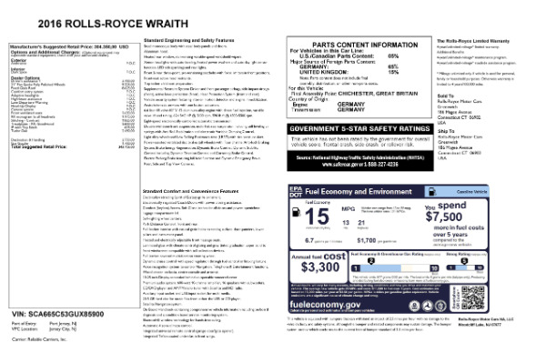 Used 2016 Rolls-Royce Wraith for sale Sold at Pagani of Greenwich in Greenwich CT 06830 28