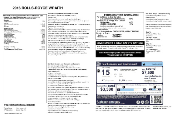 Used 2016 Rolls-Royce Wraith for sale Sold at Pagani of Greenwich in Greenwich CT 06830 24