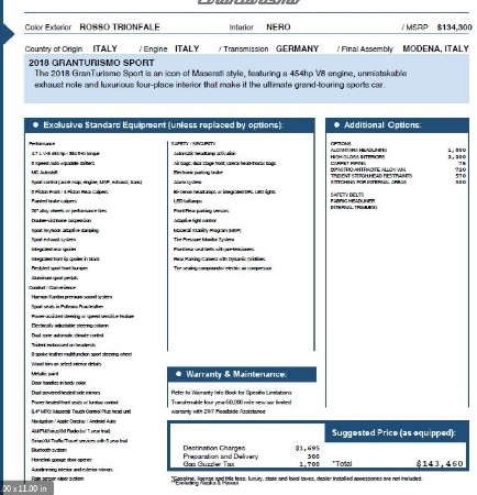 New 2018 Maserati GranTurismo Sport for sale Sold at Pagani of Greenwich in Greenwich CT 06830 2
