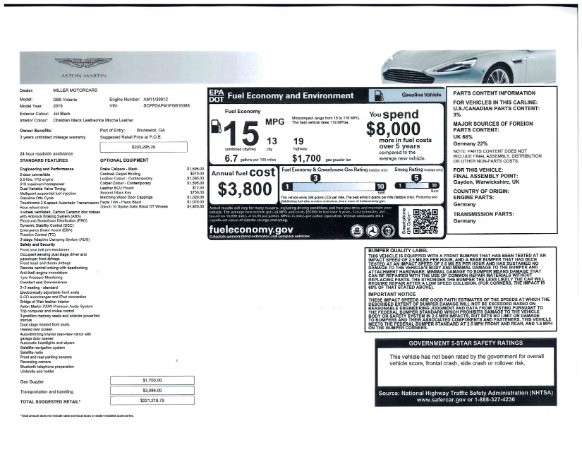 Used 2015 Aston Martin DB9 Volante for sale Sold at Pagani of Greenwich in Greenwich CT 06830 25