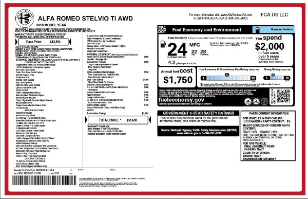 New 2018 Alfa Romeo Stelvio Ti Q4 for sale Sold at Pagani of Greenwich in Greenwich CT 06830 2
