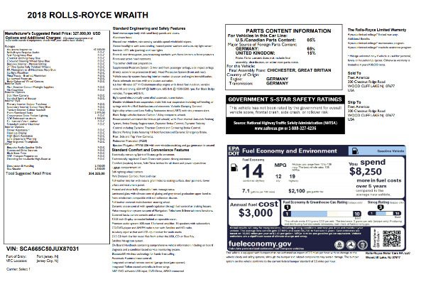 New 2018 Rolls-Royce Wraith for sale Sold at Pagani of Greenwich in Greenwich CT 06830 7