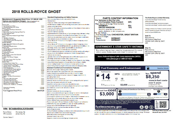 New 2018 Rolls-Royce Ghost for sale Sold at Pagani of Greenwich in Greenwich CT 06830 7