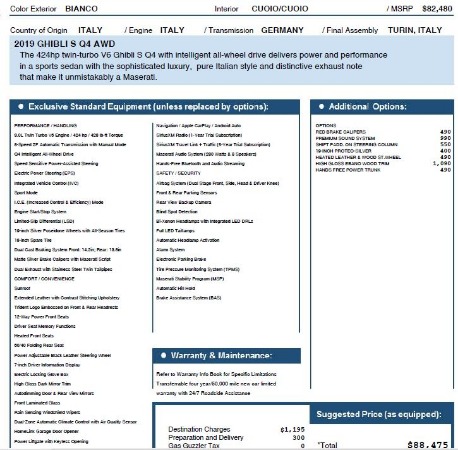 New 2019 Maserati Ghibli S Q4 for sale Sold at Pagani of Greenwich in Greenwich CT 06830 26