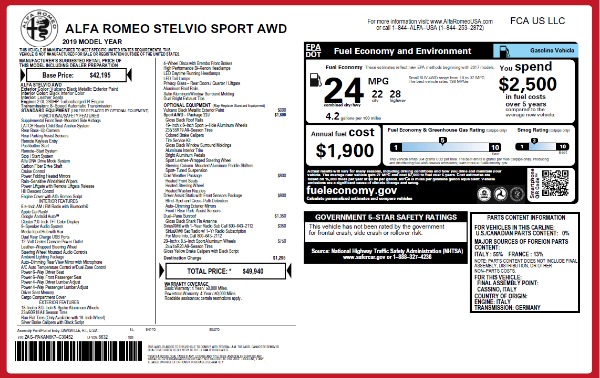New 2019 Alfa Romeo Stelvio Sport Q4 for sale Sold at Pagani of Greenwich in Greenwich CT 06830 26