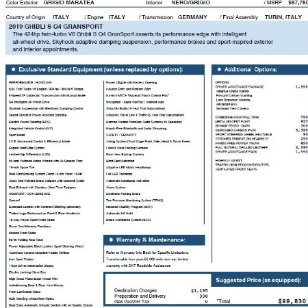 Used 2019 Maserati Ghibli S Q4 GranSport for sale Sold at Pagani of Greenwich in Greenwich CT 06830 27