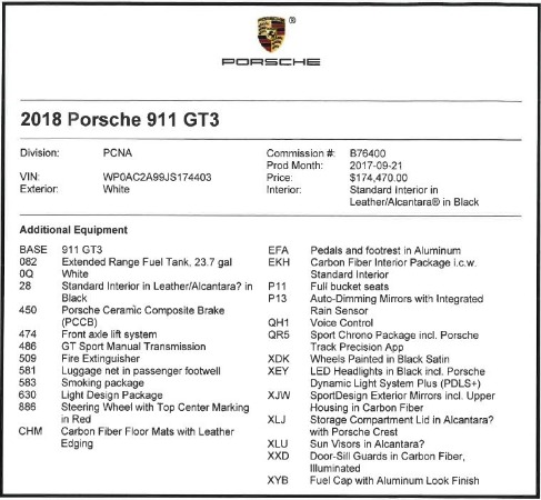 Used 2018 Porsche 911 GT3 for sale Sold at Pagani of Greenwich in Greenwich CT 06830 20