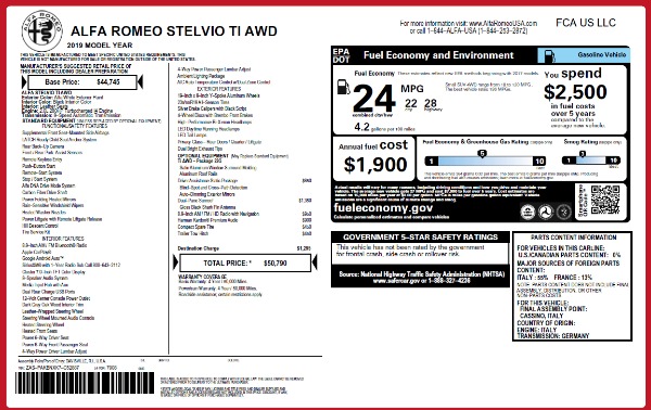 Used 2019 Alfa Romeo Stelvio Ti Q4 for sale Call for price at Pagani of Greenwich in Greenwich CT 06830 28