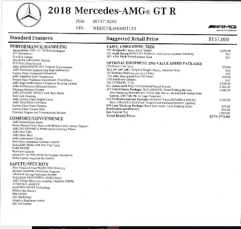 Used 2018 Mercedes-Benz AMG GT R for sale Sold at Pagani of Greenwich in Greenwich CT 06830 27