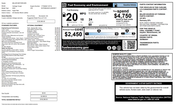 Used 2020 Aston Martin Vantage Coupe for sale Sold at Pagani of Greenwich in Greenwich CT 06830 26