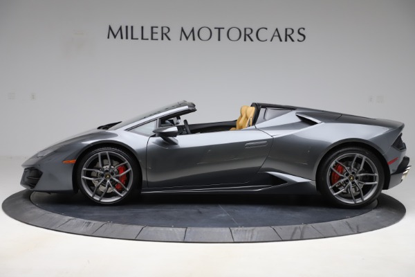 Used 2018 Lamborghini Huracan LP 580-2 Spyder for sale Sold at Pagani of Greenwich in Greenwich CT 06830 3