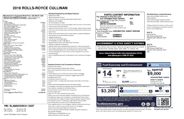 Used 2019 Rolls-Royce Cullinan for sale $276,900 at Pagani of Greenwich in Greenwich CT 06830 27