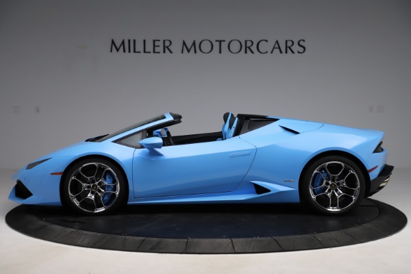 Used 2016 Lamborghini Huracan LP 610-4 Spyder for sale Sold at Pagani of Greenwich in Greenwich CT 06830 3