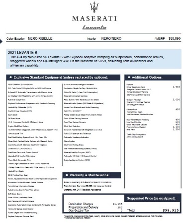 New 2021 Maserati Levante S Q4 for sale Sold at Pagani of Greenwich in Greenwich CT 06830 2