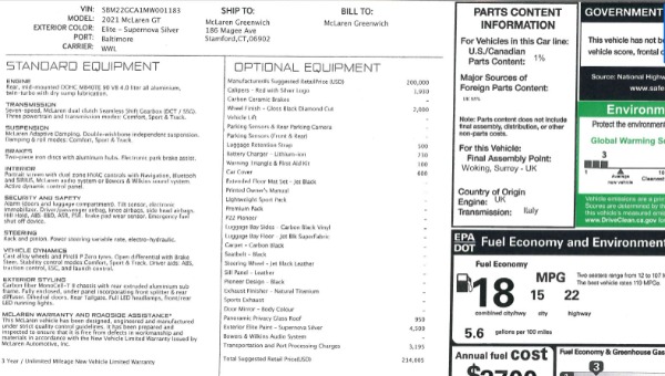 New 2021 McLaren GT Pioneer for sale Sold at Pagani of Greenwich in Greenwich CT 06830 24