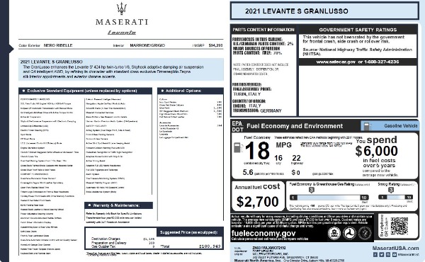 New 2021 Maserati Levante S Q4 GranLusso for sale Sold at Pagani of Greenwich in Greenwich CT 06830 26