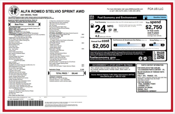 New 2021 Alfa Romeo Stelvio Q4 for sale Sold at Pagani of Greenwich in Greenwich CT 06830 22