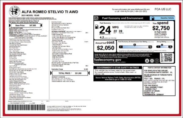 New 2021 Alfa Romeo Stelvio Ti Q4 for sale $46,900 at Pagani of Greenwich in Greenwich CT 06830 20