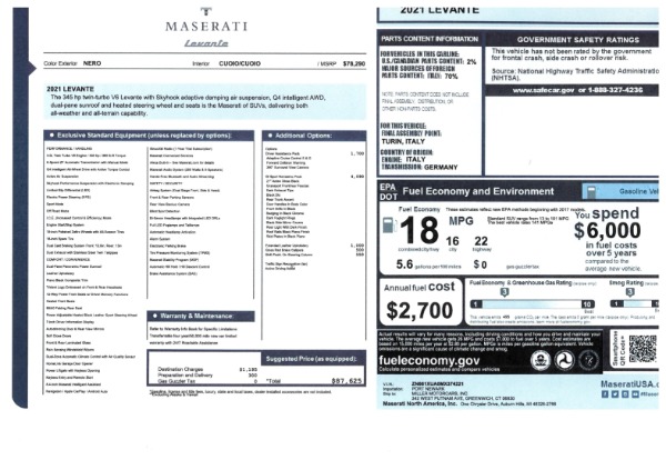 New 2021 Maserati Levante for sale Sold at Pagani of Greenwich in Greenwich CT 06830 2
