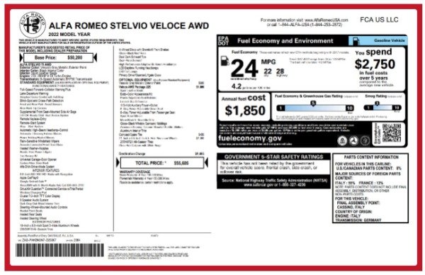 New 2022 Alfa Romeo Stelvio Veloce for sale Sold at Pagani of Greenwich in Greenwich CT 06830 24