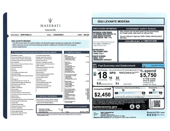 New 2022 Maserati Levante Modena for sale Sold at Pagani of Greenwich in Greenwich CT 06830 20