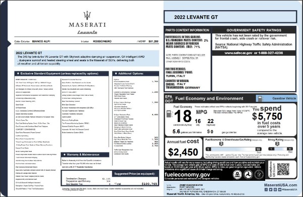 New 2022 Maserati Levante GT for sale Sold at Pagani of Greenwich in Greenwich CT 06830 24