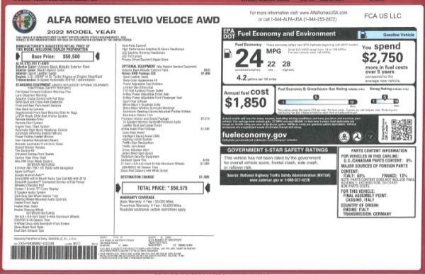 New 2022 Alfa Romeo Stelvio Veloce for sale Sold at Pagani of Greenwich in Greenwich CT 06830 28