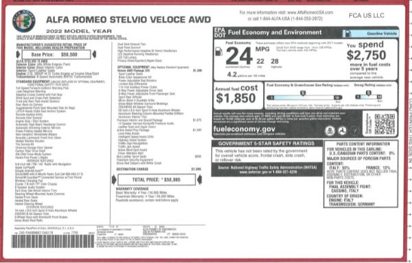 New 2022 Alfa Romeo Stelvio Veloce for sale Sold at Pagani of Greenwich in Greenwich CT 06830 2