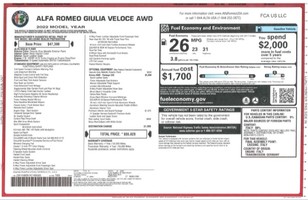 New 2022 Alfa Romeo Giulia Veloce for sale Sold at Pagani of Greenwich in Greenwich CT 06830 2