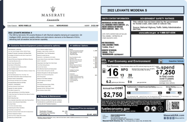 New 2022 Maserati Levante Modena S for sale Sold at Pagani of Greenwich in Greenwich CT 06830 2