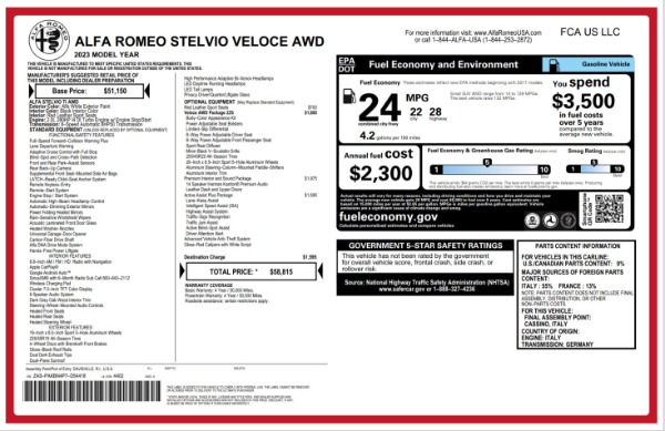 New 2023 Alfa Romeo Stelvio Veloce for sale Sold at Pagani of Greenwich in Greenwich CT 06830 2