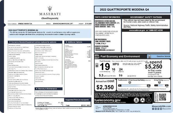 New 2022 Maserati Quattroporte Modena Q4 for sale Sold at Pagani of Greenwich in Greenwich CT 06830 2