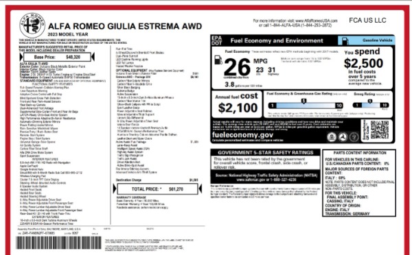 New 2023 Alfa Romeo Giulia Estrema for sale Sold at Pagani of Greenwich in Greenwich CT 06830 25