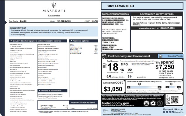 New 2023 Maserati Levante GT for sale $87,270 at Pagani of Greenwich in Greenwich CT 06830 26