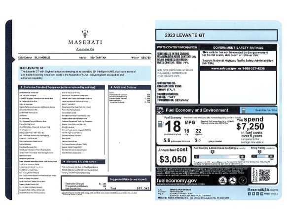 New 2023 Maserati Levante GT for sale Sold at Pagani of Greenwich in Greenwich CT 06830 28