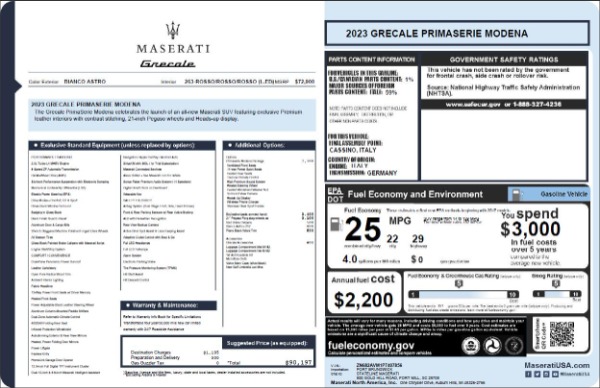 New 2023 Maserati Grecale Modena for sale $89,795 at Pagani of Greenwich in Greenwich CT 06830 24