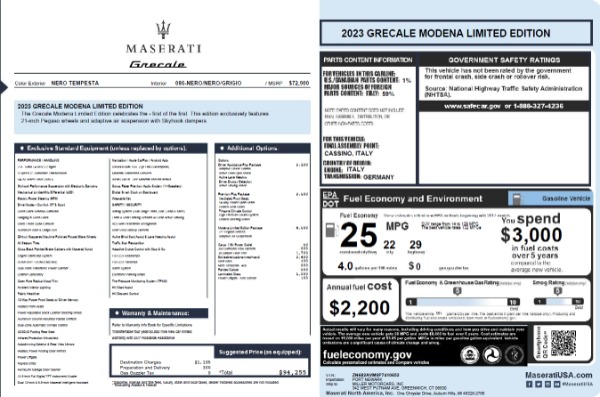 New 2023 Maserati Grecale Modena for sale $94,255 at Pagani of Greenwich in Greenwich CT 06830 19