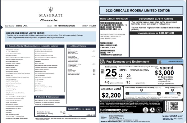 New 2023 Maserati Grecale Modena for sale $85,895 at Pagani of Greenwich in Greenwich CT 06830 27