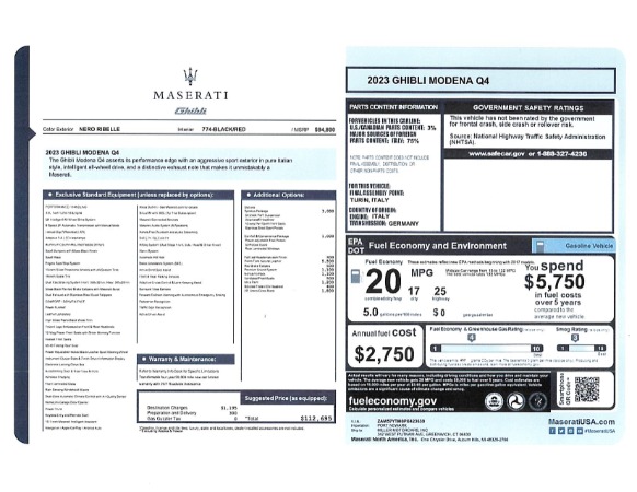 Used 2023 Maserati Ghibli Modena Q4 for sale $58,900 at Pagani of Greenwich in Greenwich CT 06830 25