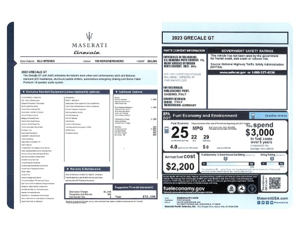 New 2023 Maserati Grecale GT for sale $72,095 at Pagani of Greenwich in Greenwich CT 06830 24