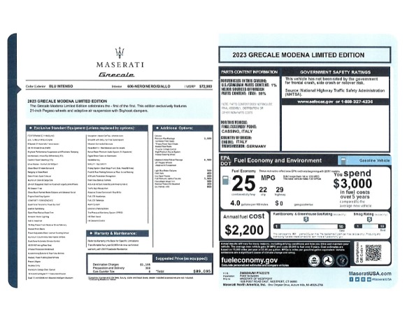 New 2023 Maserati Grecale Modena for sale $76,900 at Pagani of Greenwich in Greenwich CT 06830 21