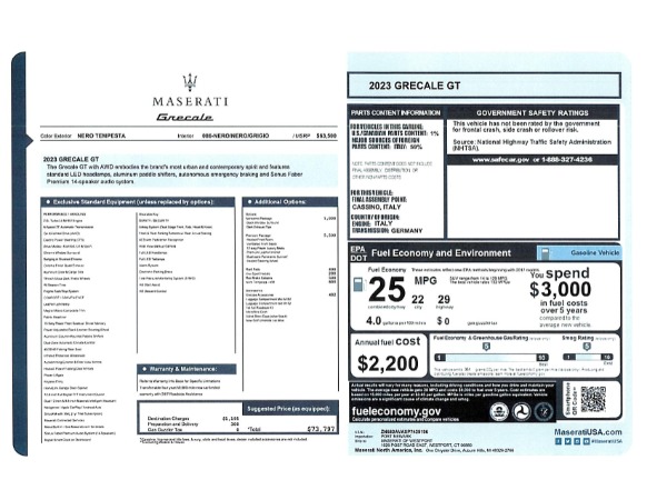 New 2023 Maserati Grecale GT for sale Sold at Pagani of Greenwich in Greenwich CT 06830 22