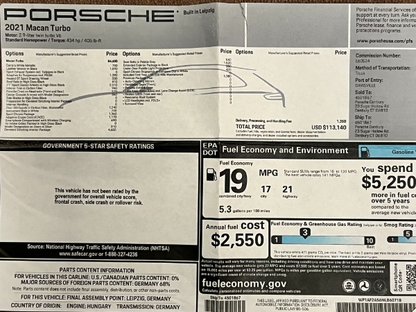 Used 2021 Porsche Macan Turbo for sale $84,900 at Pagani of Greenwich in Greenwich CT 06830 25