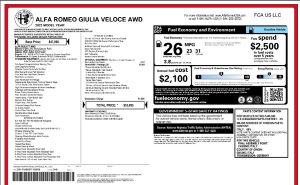 New 2023 Alfa Romeo Giulia Veloce for sale Sold at Pagani of Greenwich in Greenwich CT 06830 23