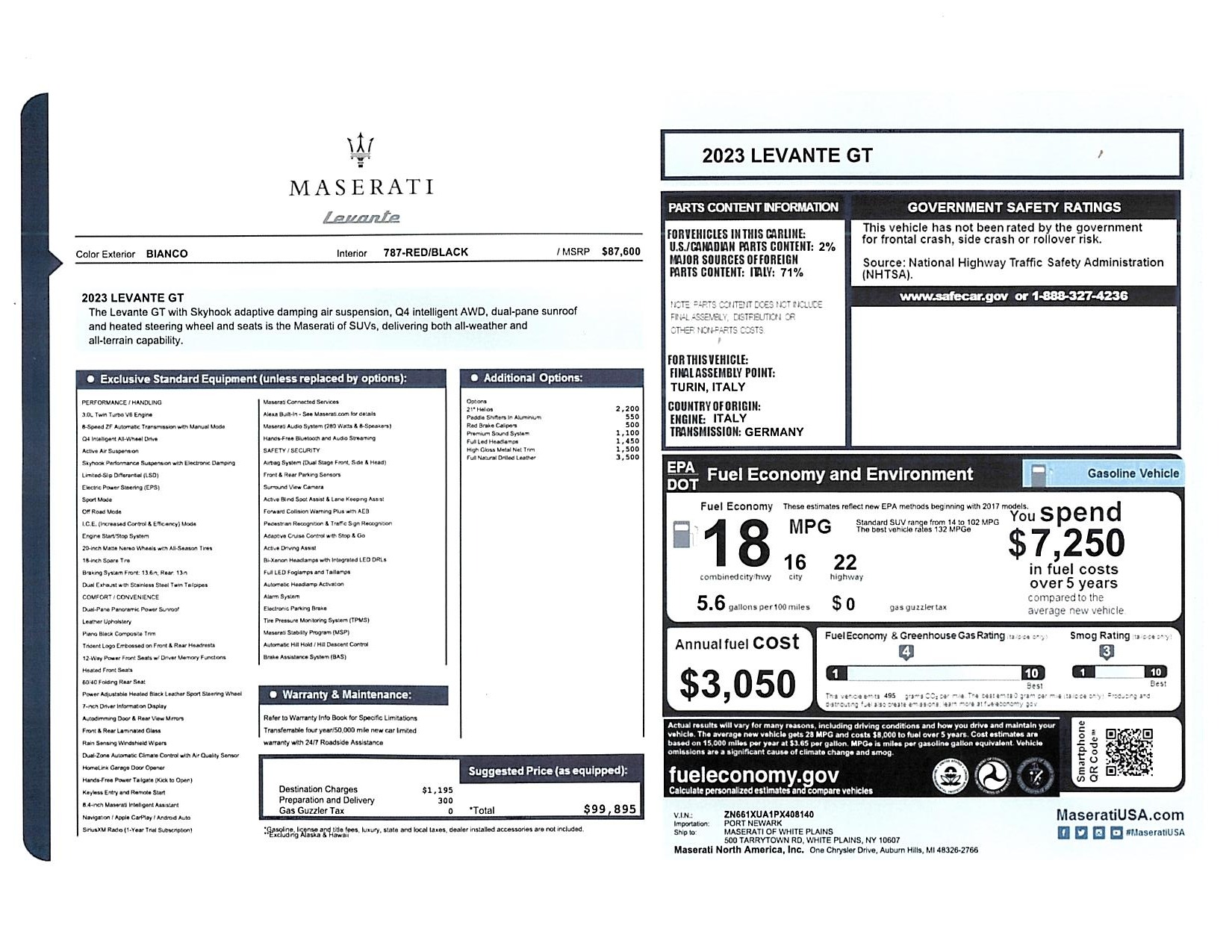 Used 2023 Maserati Levante GT for sale Call for price at Pagani of Greenwich in Greenwich CT 06830 1