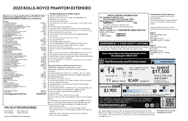 New 2023 Rolls-Royce Phantom EWB for sale Sold at Pagani of Greenwich in Greenwich CT 06830 27